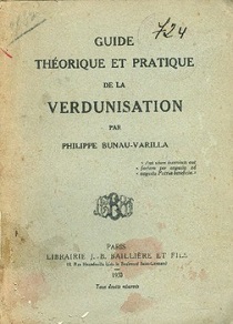 Couverture du livre Quelques documents sur la verdunisation des eaux, Ph. Buneau-Varilla, bibliothèque Exército Portugal Traiter l’eau dans les tranchées durant la guerre de 14-18