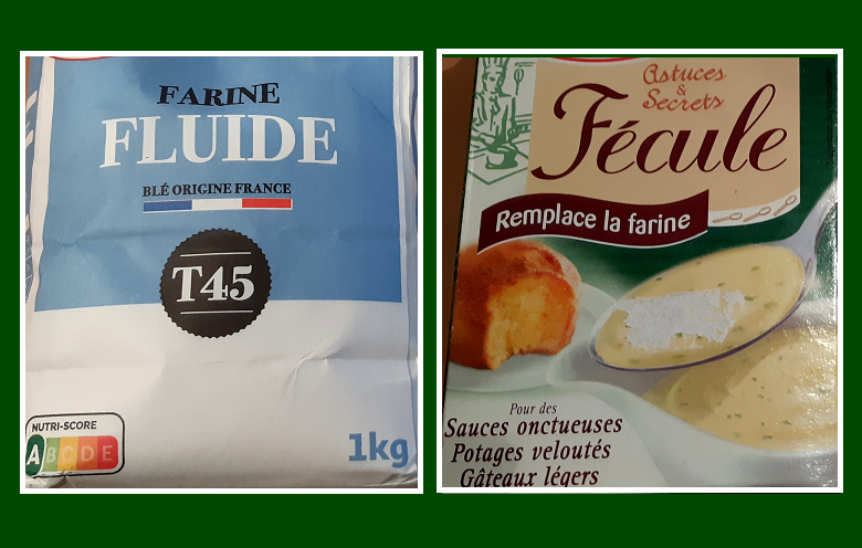 Illustration : F. Brénon, travail personnel Quelles différences entre farines et fécules ? Et comment choisir ?
