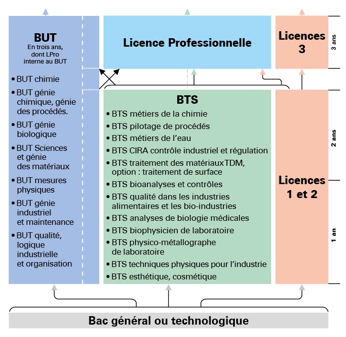 Parcours de formation : Bac +2/3